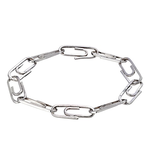 Paper Clip Bracelet Silver