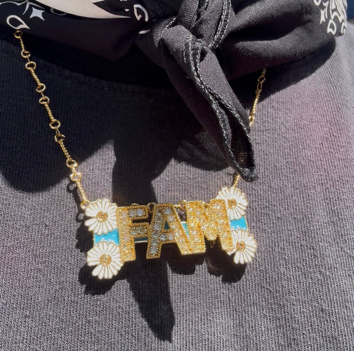 FAM Brooch and Necklace