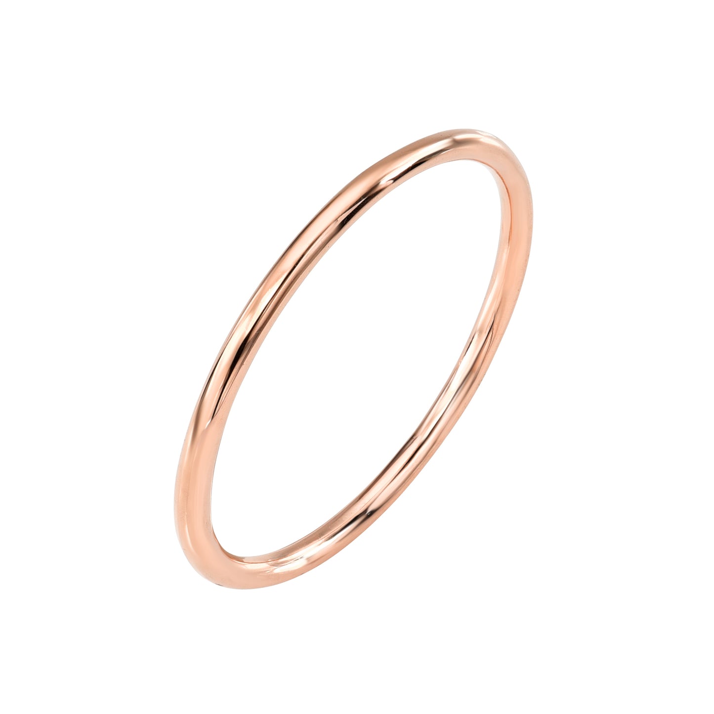 14K Pink Gold Plain Ring