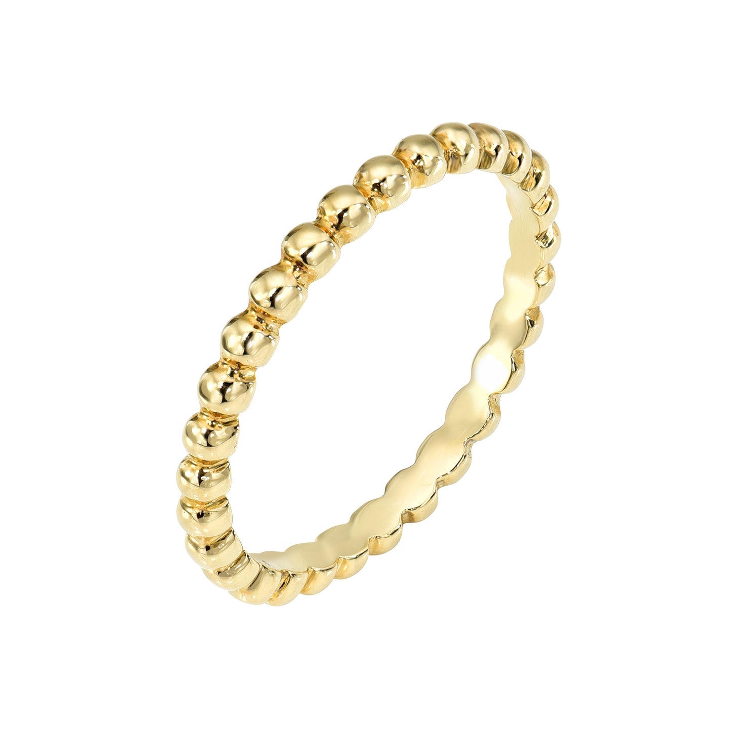 14K Beaded Ring