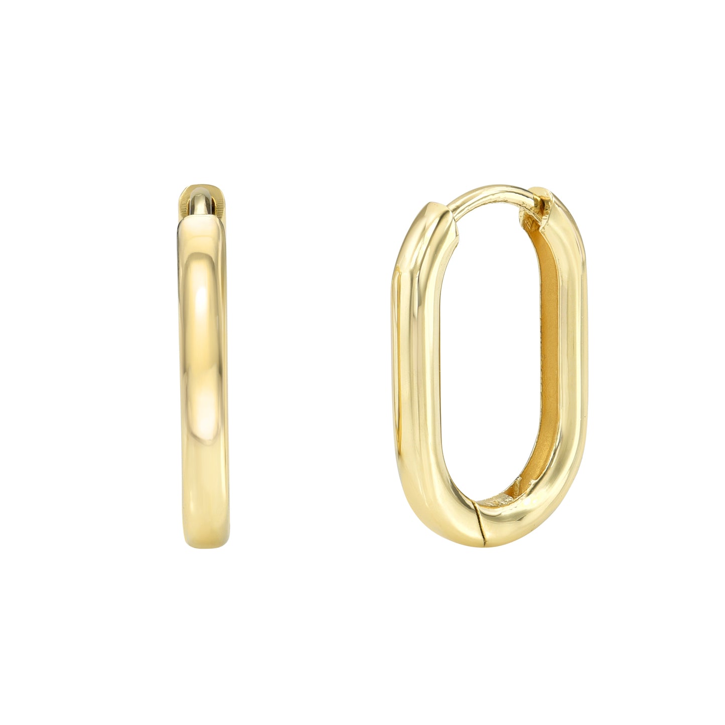 14K U HOOP EARRINGS