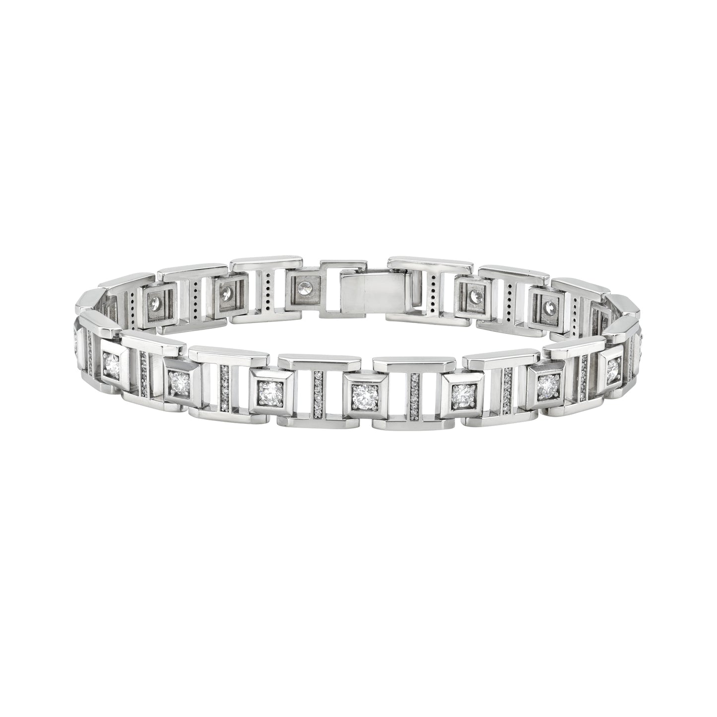 14K Diamond Link Bracelet