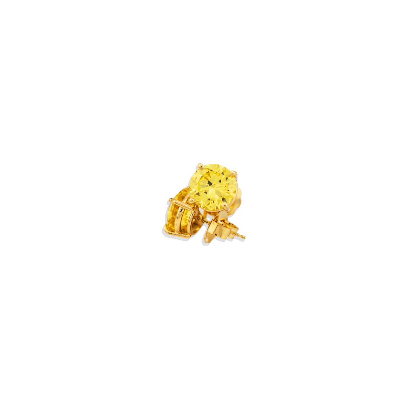 Yellow Stone stud Earrings
