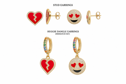 Happyface Breakheart Earrings