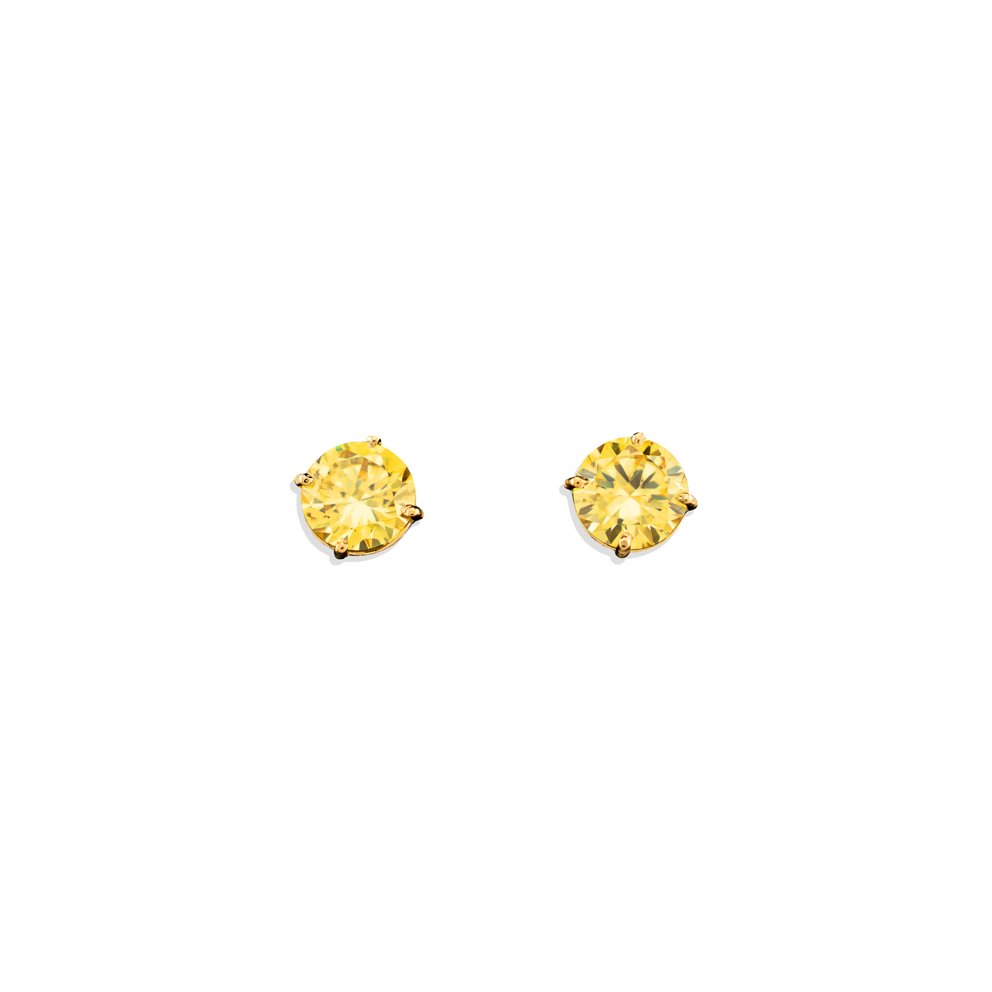 Yellow Stone stud Earrings