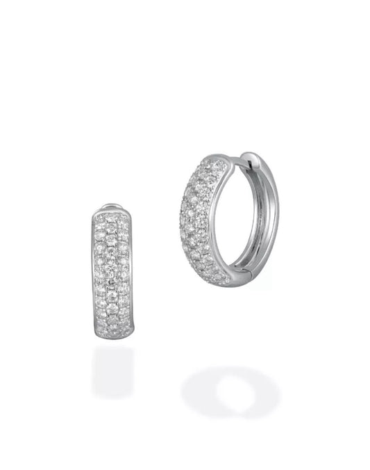 Diamond Huggies Earrings